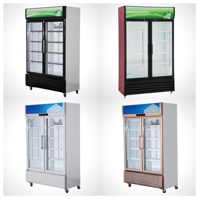 220V-240V/50HZ 60HZ 110V/60HZ Δείκτης ψυγείο 2 πόρτες κατάστημα ποτά ψυγείο ψυγείο