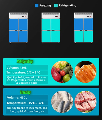 110V/60HZ 4 πόρτες Υψηλής λειτουργίας ψυγεία Στενά ψυγείο ψυγείο ψυγείο ψυγείο